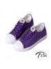 【T2R】百搭帆布隱形氣墊增高鞋 7CM 紫