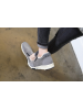 【韓國空運】雙材質拼接內刷毛懶人便鞋隱形增高 休閒鞋-灰